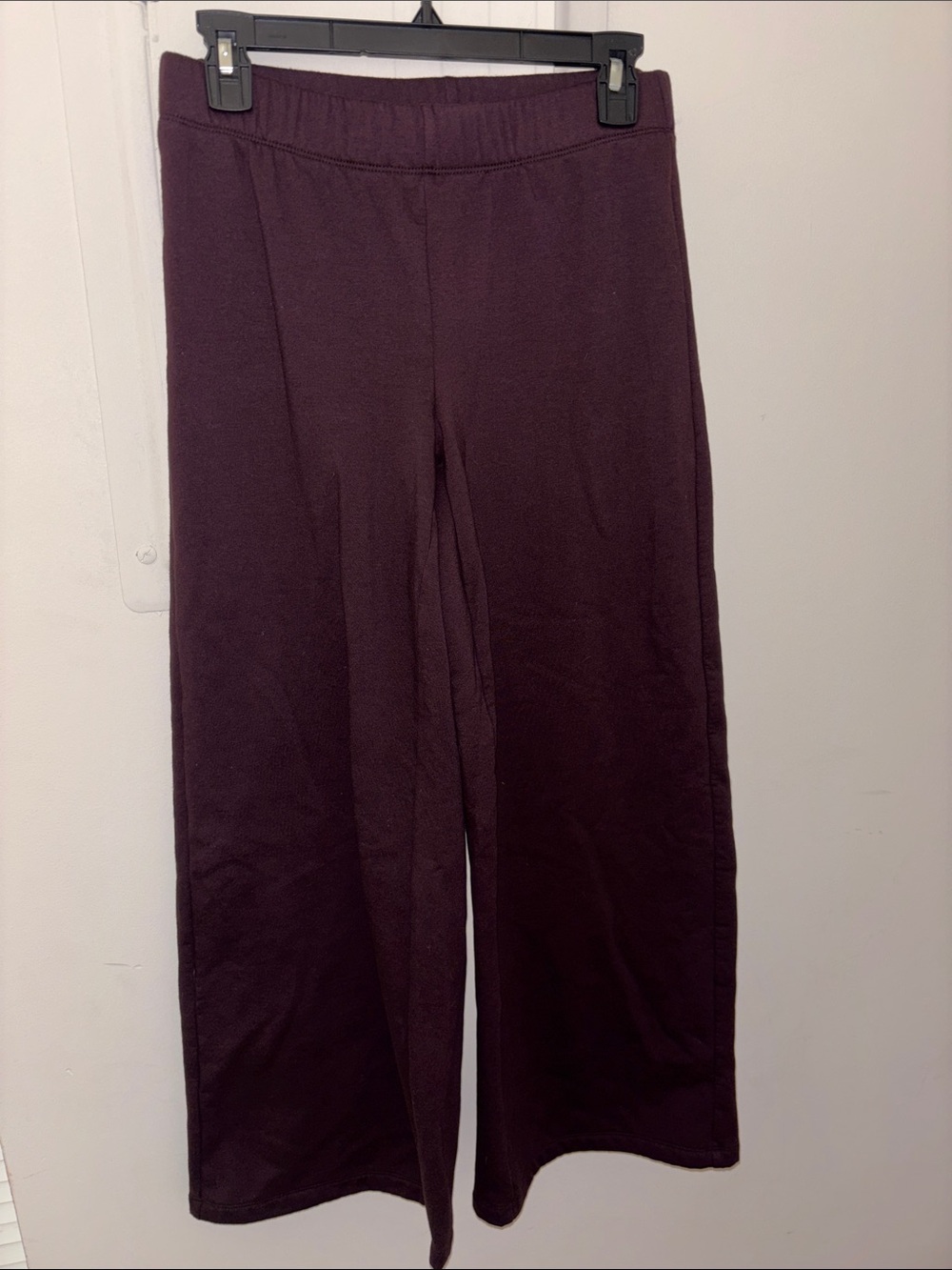 Wide-Leg cozy sweat pants Deep Plum purple old navy medium